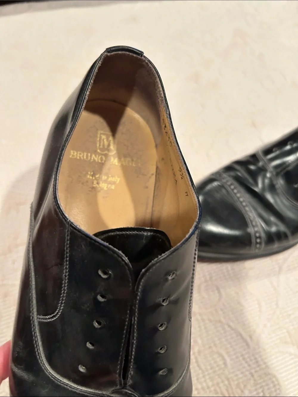 Bruno Magli Men's Black Leather Dress shoes